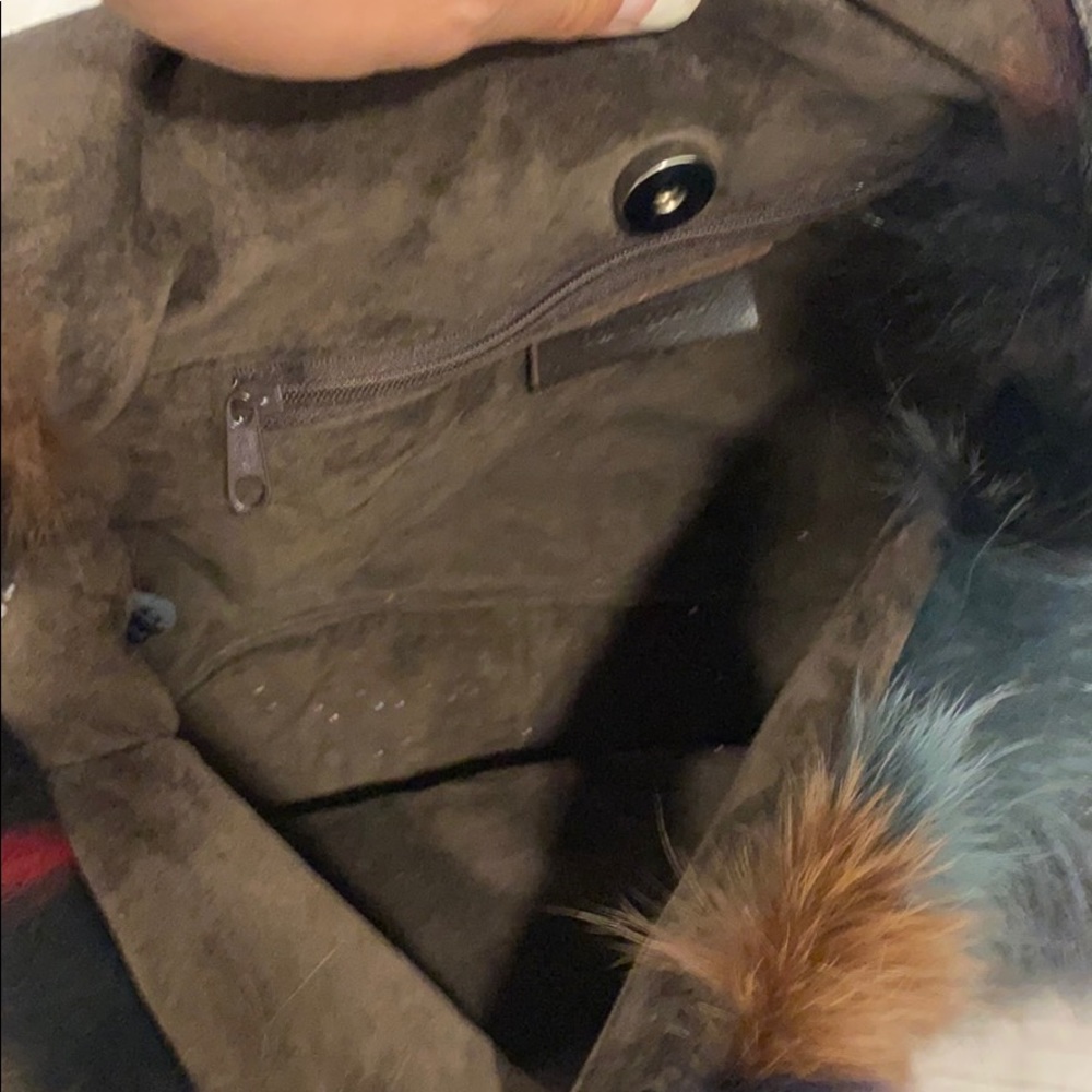 Fur Patchwork Bag - image 3